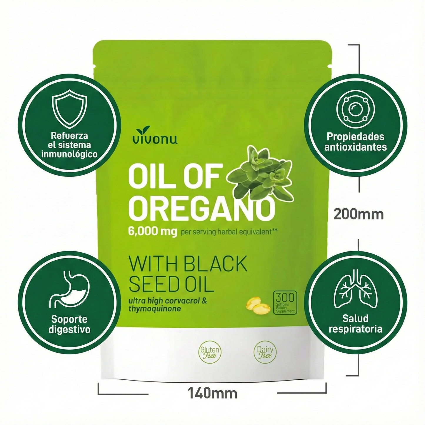 💧Aceite de Orégano Digestión Natural