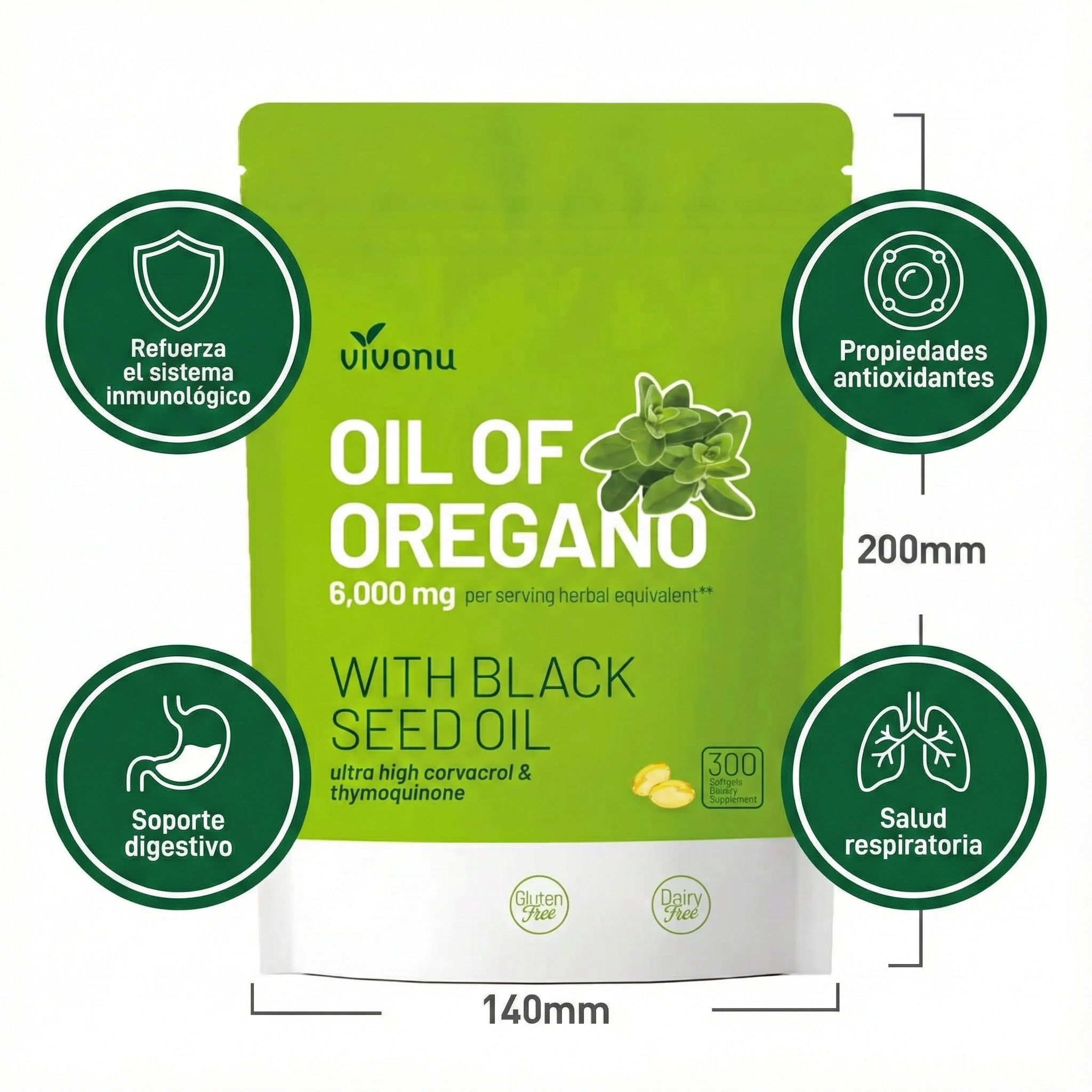 💧Aceite de Orégano Digestión Natural