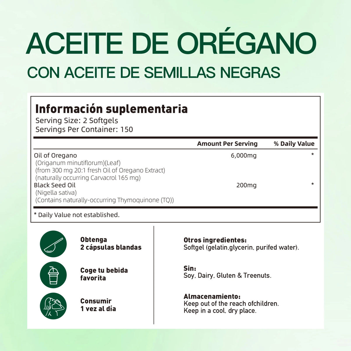 💧Aceite de Orégano Digestión Natural